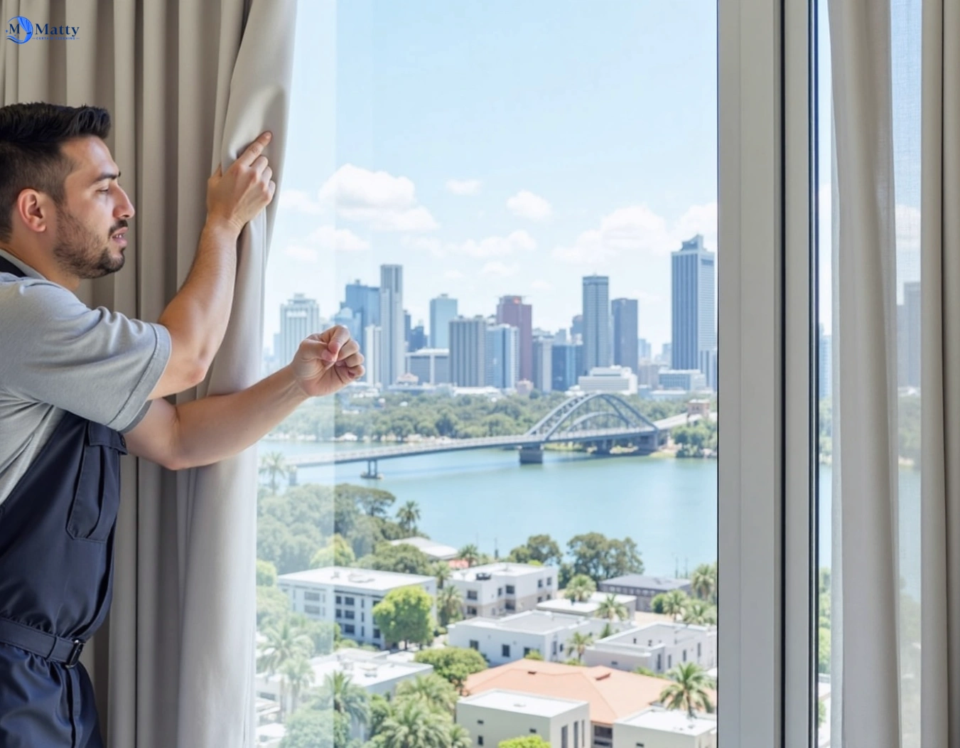 Professional curtain steam cleaning service laverton-vic QLD by Matty Curtain Cleaning