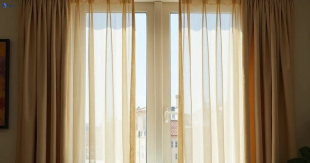 Dull dusty drapes in laverton-vic before professional cleaning